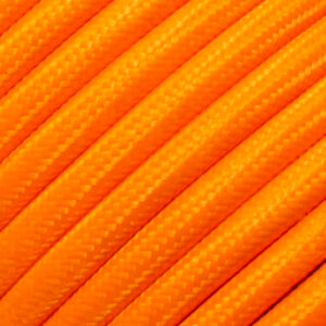 Cable eléctrico redondo naranja flúor