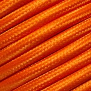 Cable eléctrico redondo naranja mate