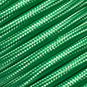 Cable eléctrico redondo verde brillante